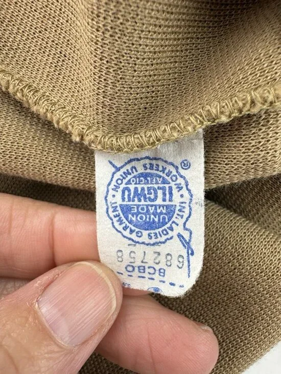 *Vintage Butter Knit Sweater Dress Womens Size M-L? Brown Classic Pleated Button - Picture 6 of 6